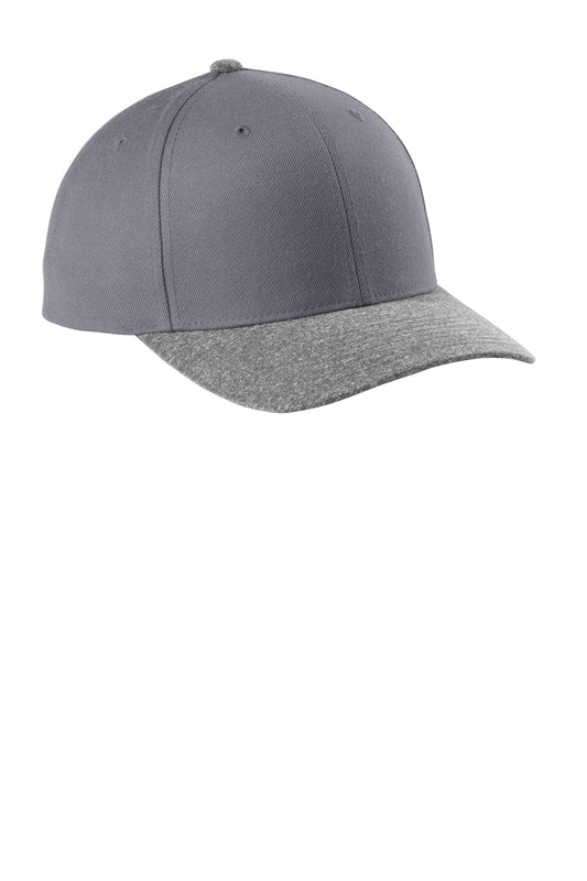 Sport-Tek YP Classics Curve Bill Snapback Cap STC43 Graphite/ Grey Heather