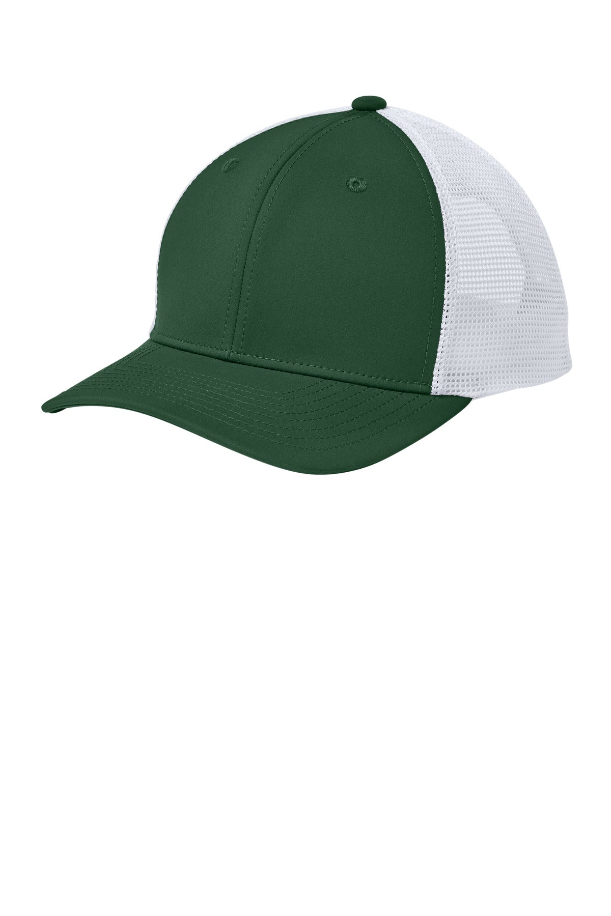 Sport-Tek Club Trucker Cap STC46 Forest Green/ White