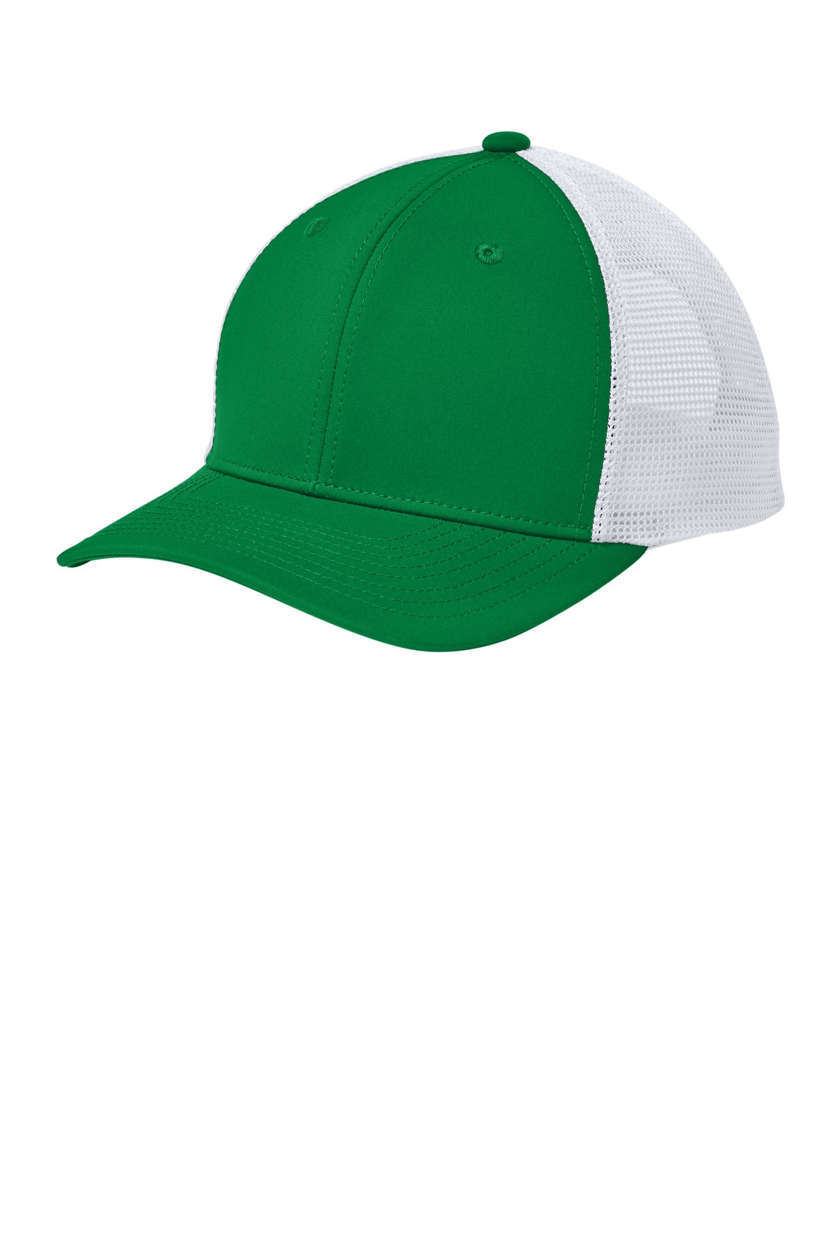 Sport-Tek Club Trucker Cap STC46 True Kelly Green/ White