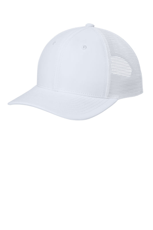 Sport-Tek Club Trucker Cap STC46 White/ White