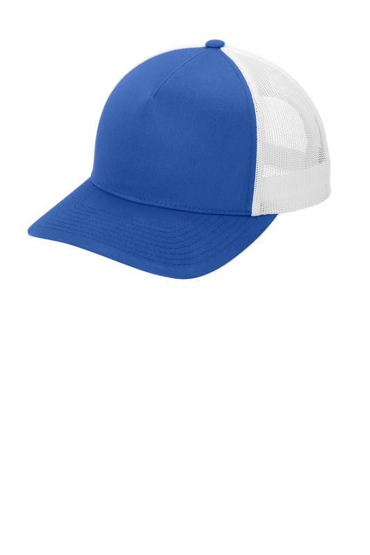Sport-Tek YP Classics Retro Trucker 5-Panel Cap STC54 True Royal/ White
