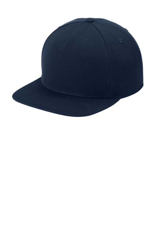 Sport-Tek YP Classics Premium 5-Panel Snapback Cap STC55 True Navy
