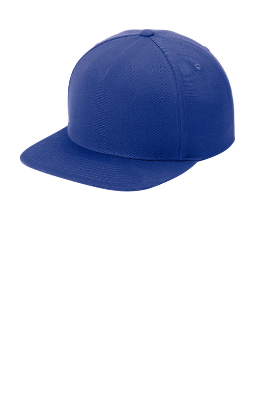 Sport-Tek YP Classics Premium 5-Panel Snapback Cap STC55 True Royal