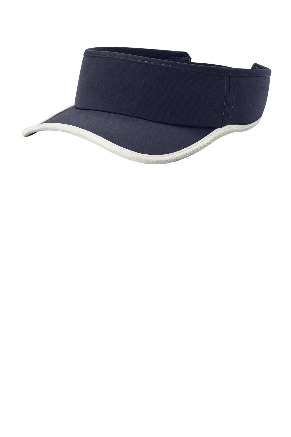 Sport-Tek Repeat Visor STC57 True Navy/ White