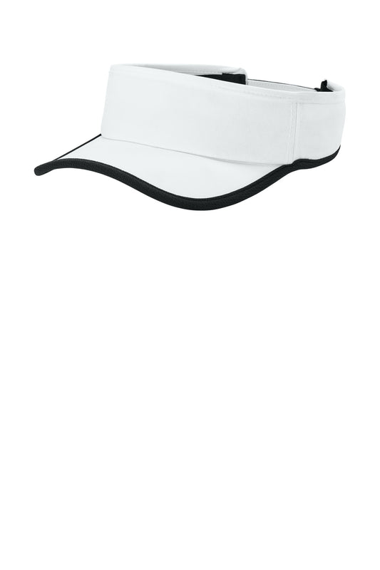 Sport-Tek Repeat Visor STC57 White/ Black