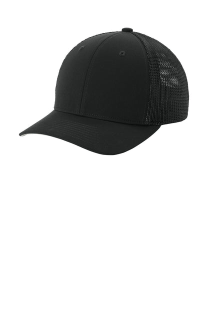 Sport-Tek Stretch-Tek Mesh Back Cap STC60 Black/ Black