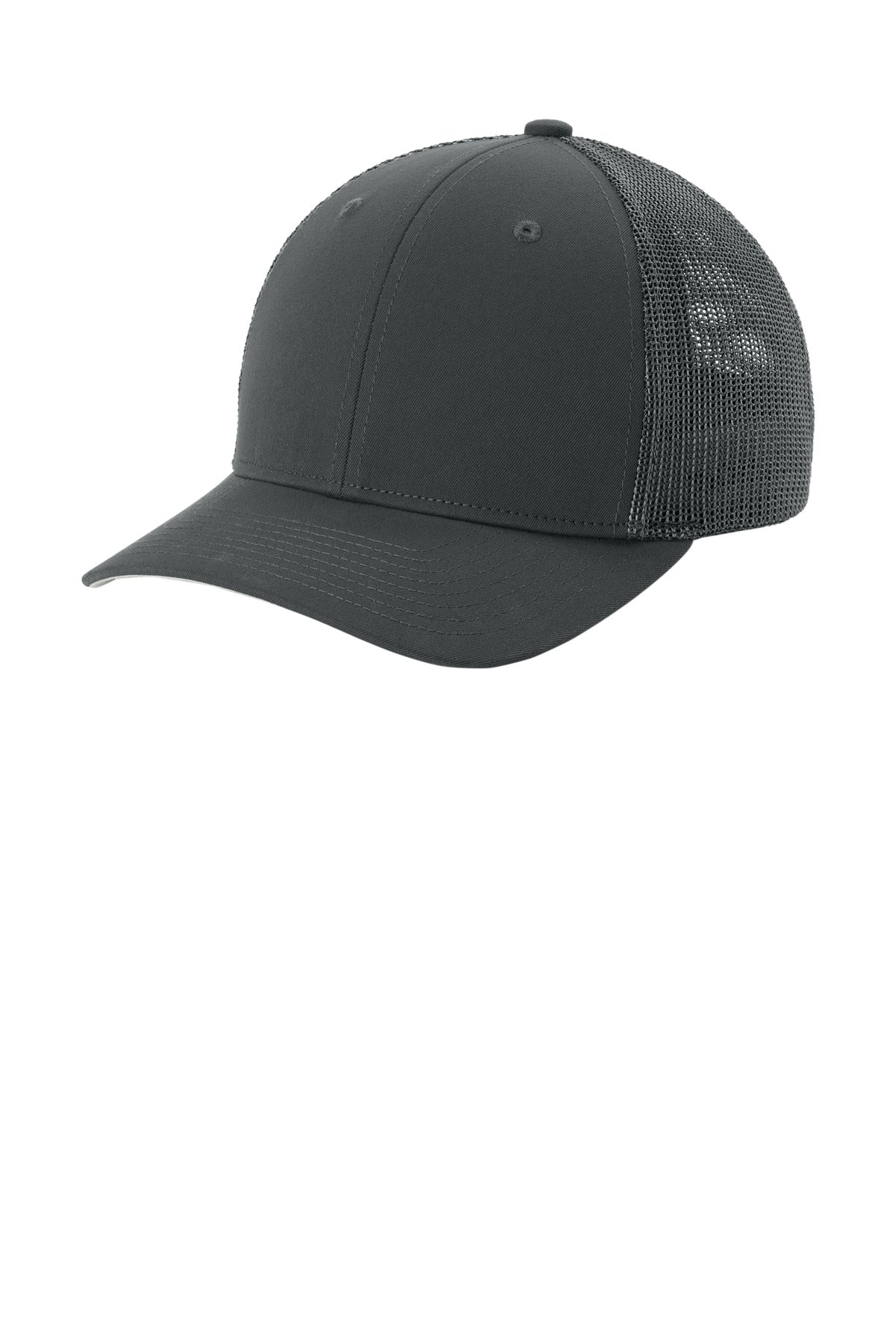 Sport-Tek Stretch-Tek Mesh Back Cap STC60 Iron Grey/ Iron Grey