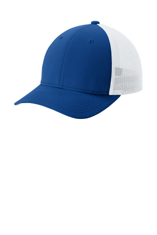Sport-Tek Stretch-Tek Mesh Back Cap STC60 True Royal/ White