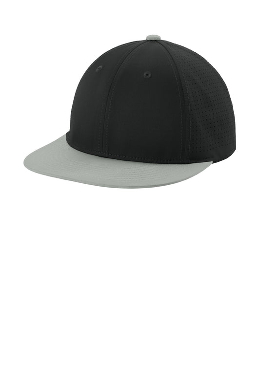 Sport-Tek Pro-Cut Stretch-Tek Cap STC64 Black/ Silver/ Black
