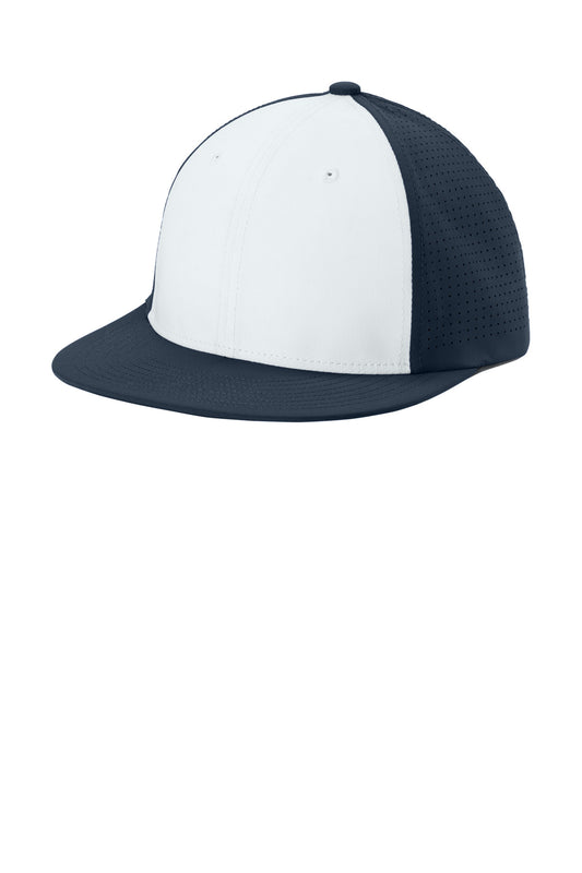 Sport-Tek Pro-Cut Stretch-Tek Cap STC64 White/ True Navy/ True Navy