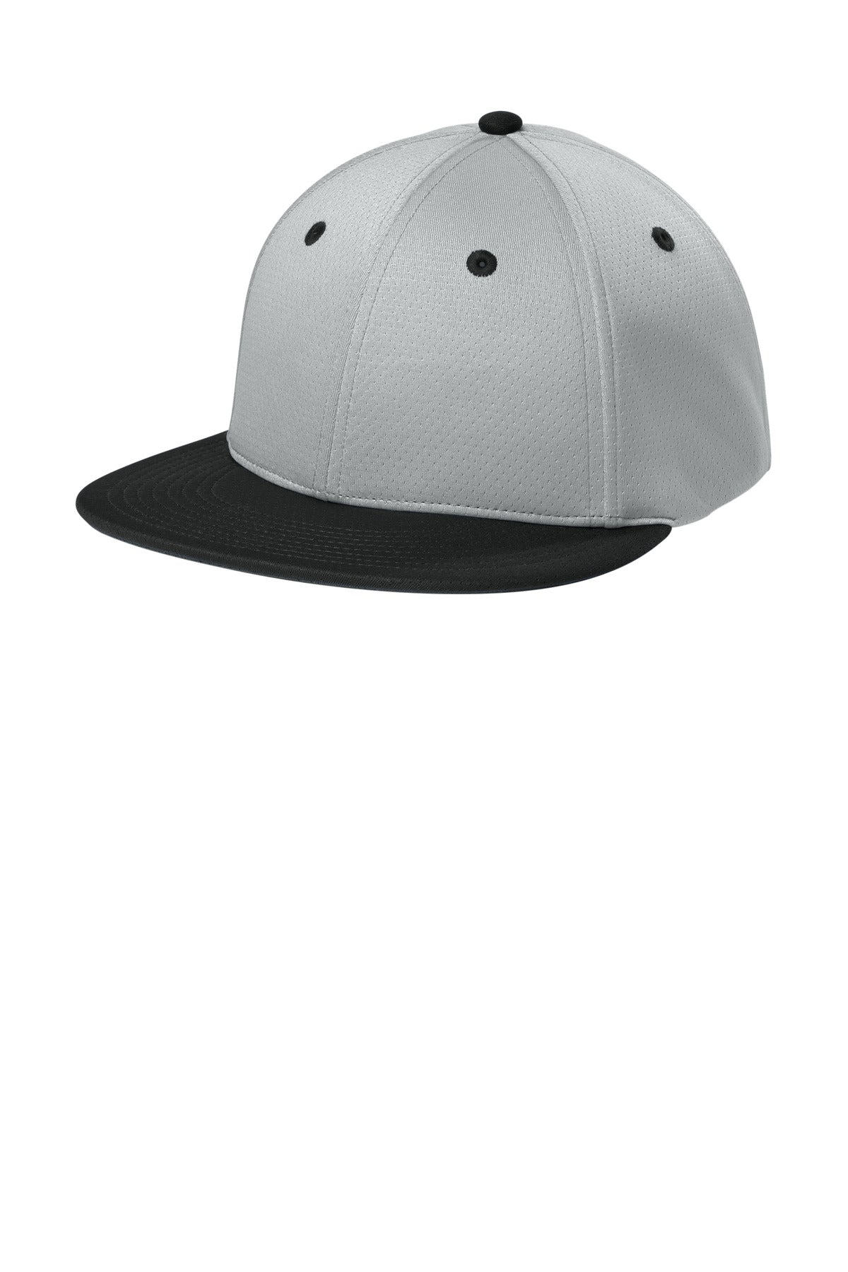 Sport-Tek Impact Mesh Stretch-Tek Cap STC70 Silver/ Black/ Silver