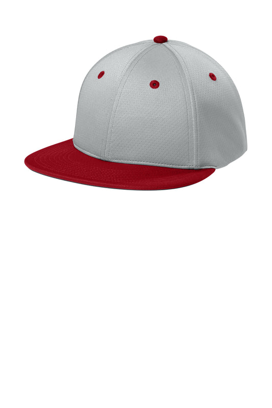 Sport-Tek Impact Mesh Stretch-Tek Cap STC70 Silver/ Deep Red/ Silver