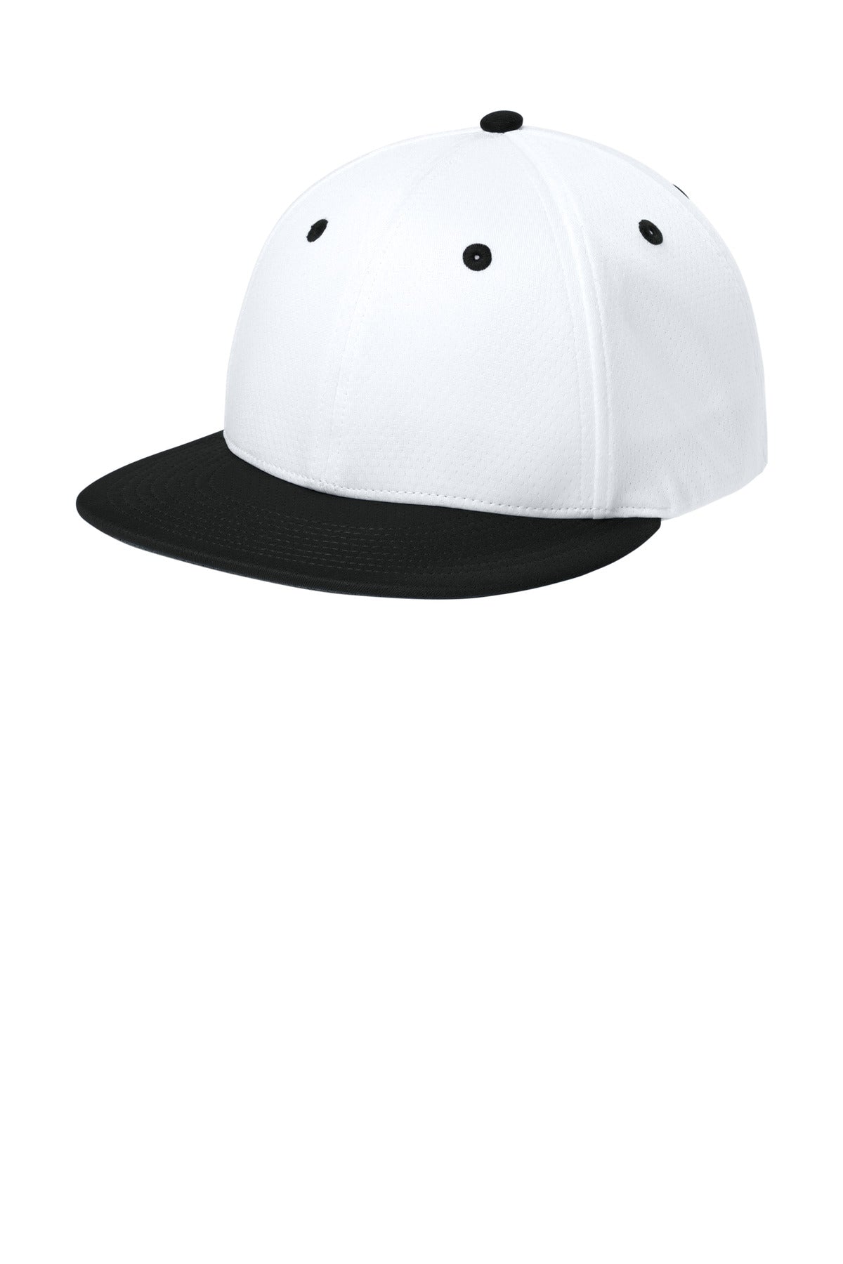 Sport-Tek Impact Mesh Stretch-Tek Cap STC70 White/ Black/ White