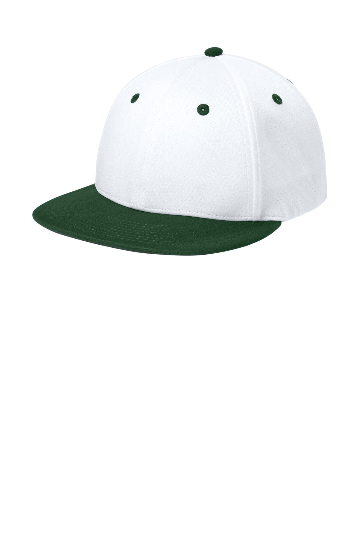 Sport-Tek Impact Mesh Stretch-Tek Cap STC70 White/ Forest Green/ White