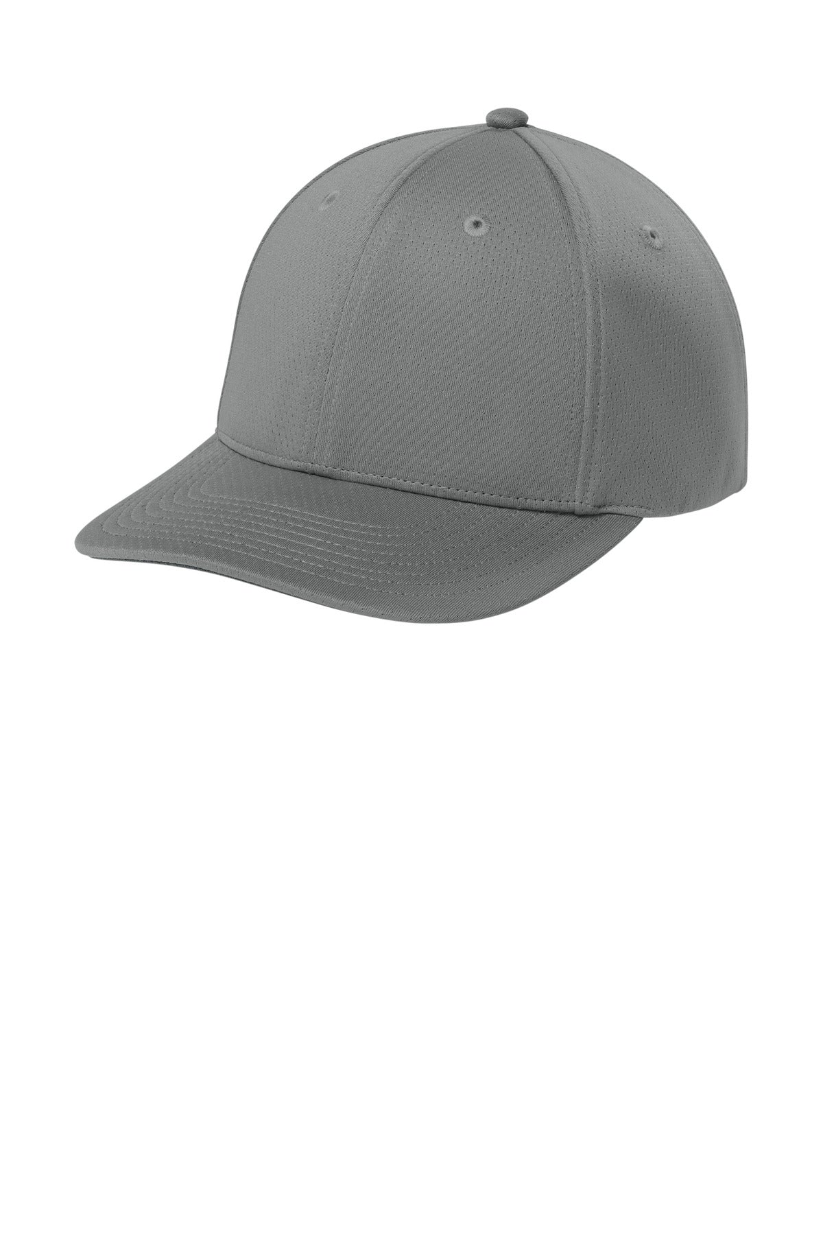 Sport-Tek Impact Mesh Stretch-Tek Adjustable Cap STC71 Grey Concrete