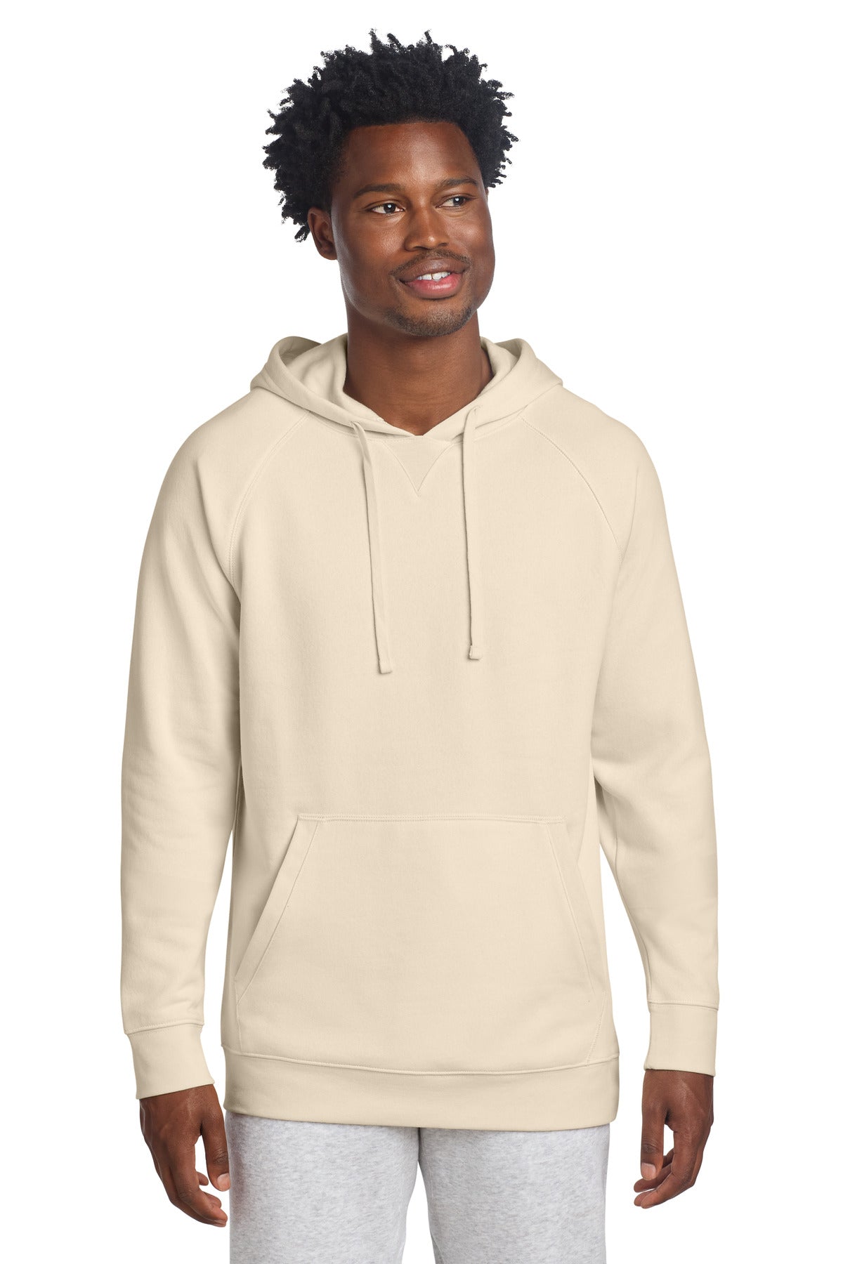 Sport-Tek Drive Fleece Pullover Hoodie STF200 Ecru