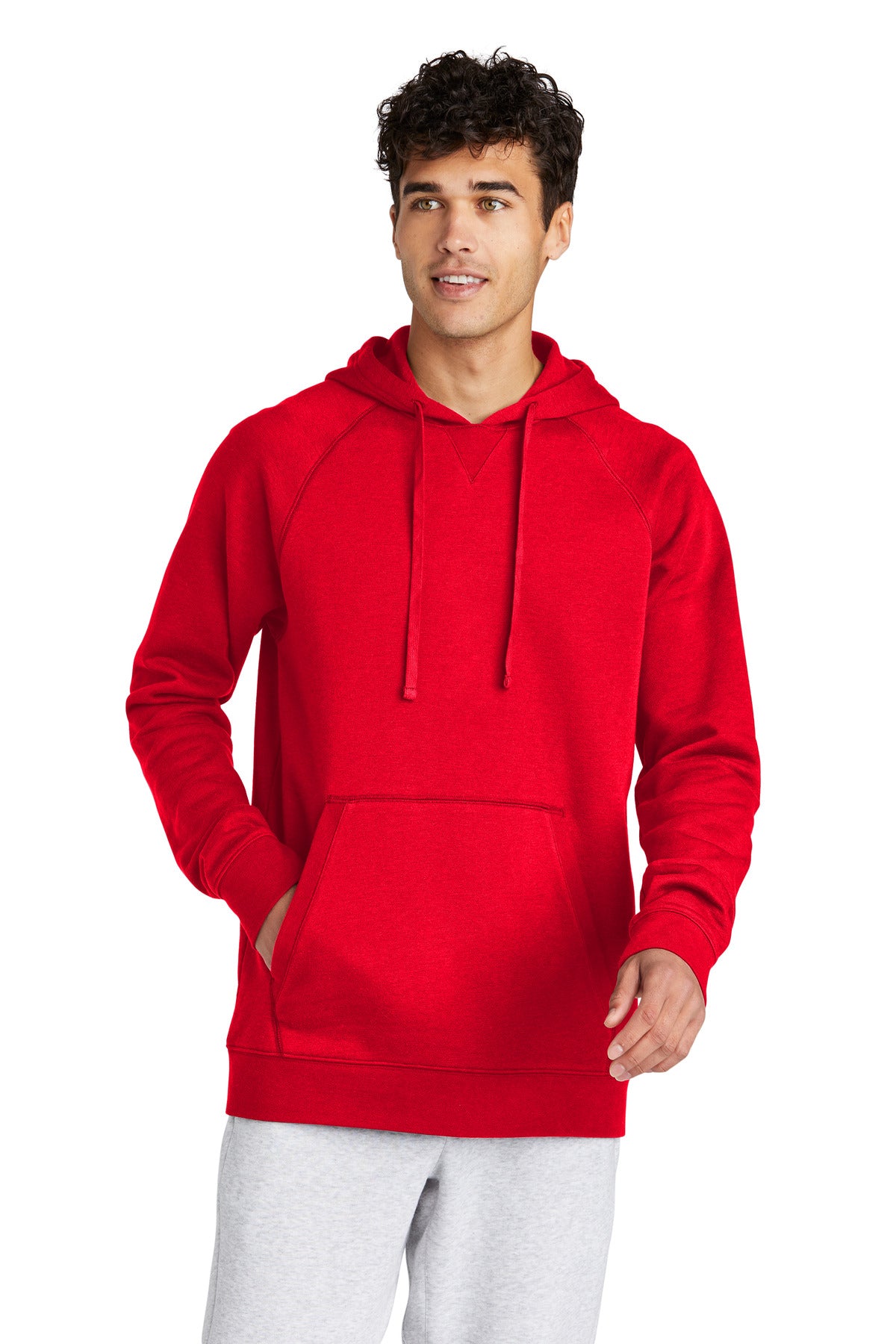 Sport-Tek Drive Fleece Pullover Hoodie STF200 True Red