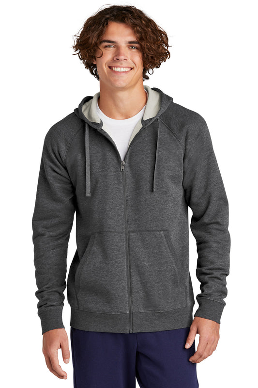 Sport-Tek Drive Fleece Hooded Full-Zip STF201 Graphite Heather
