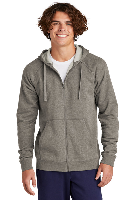 Sport-Tek Drive Fleece Hooded Full-Zip STF201 Vintage Heather