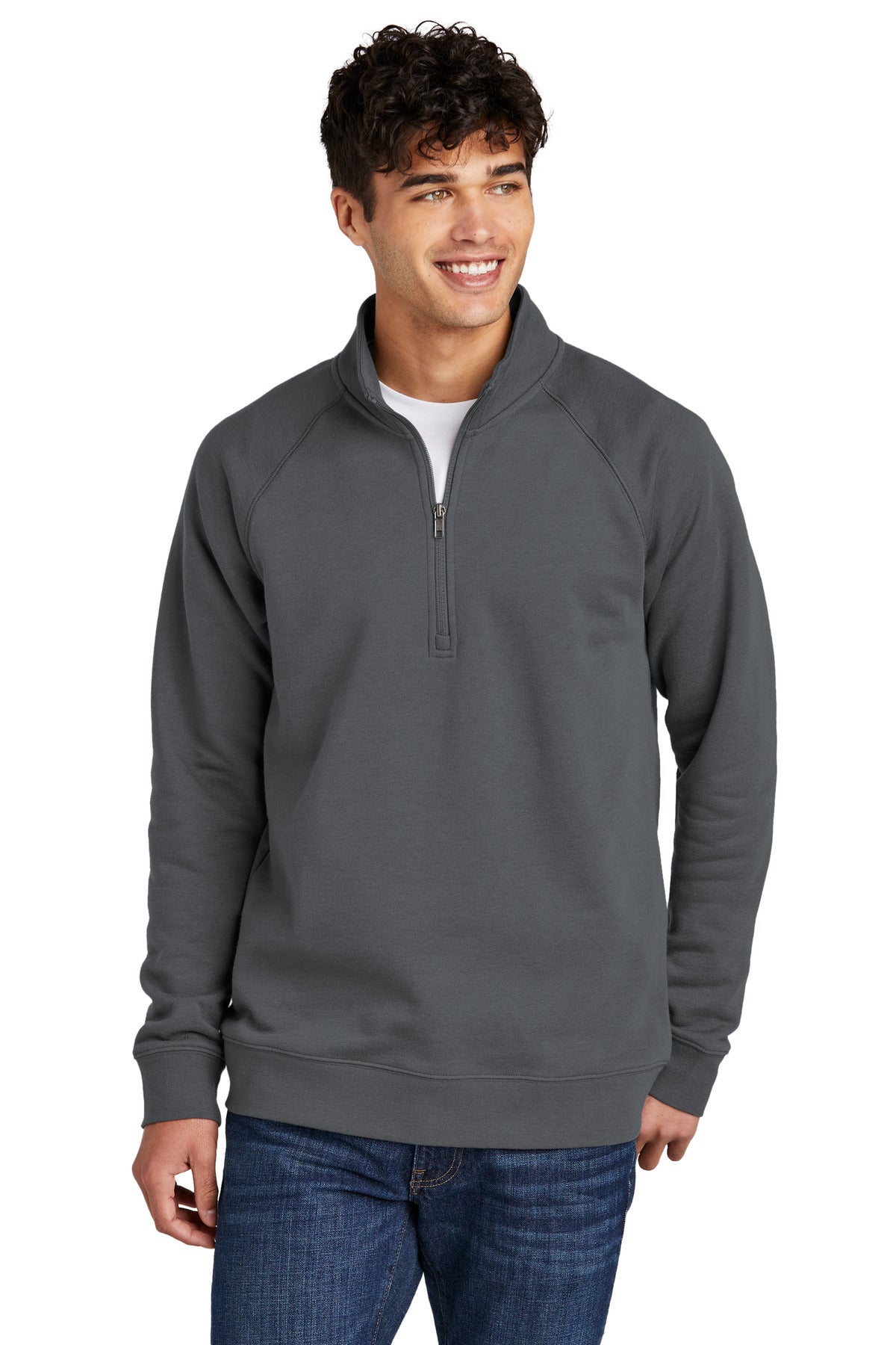 Sport-Tek Drive Fleece 1/4-Zip Pullover STF202 Dark Smoke Grey