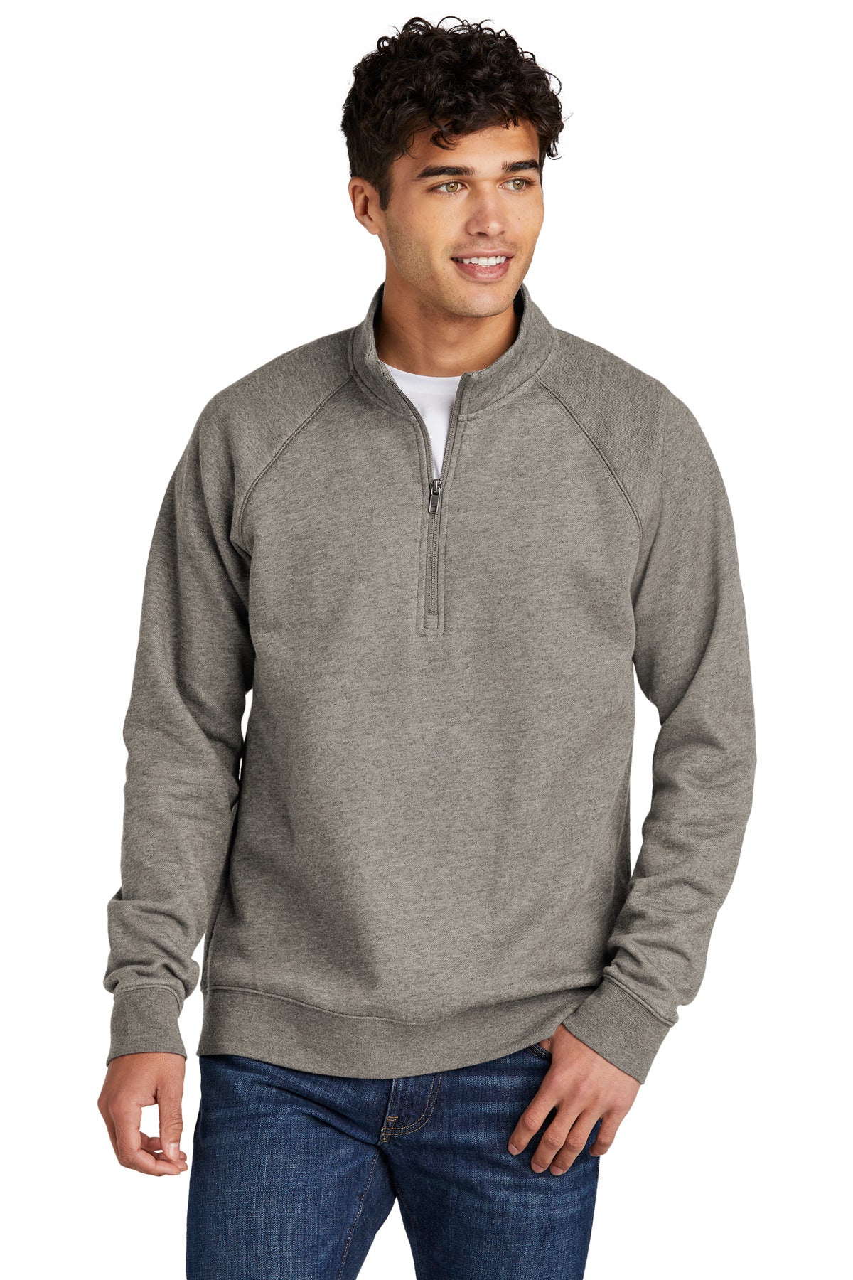 Sport-Tek Drive Fleece 1/4-Zip Pullover STF202 Vintage Heather