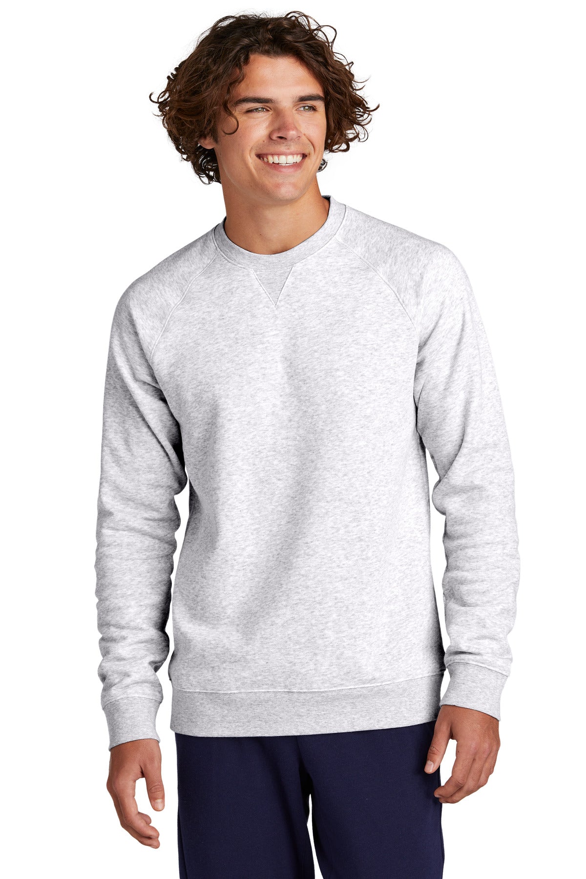 Sport-Tek Drive Fleece Crewneck STF203 Athletic Heather