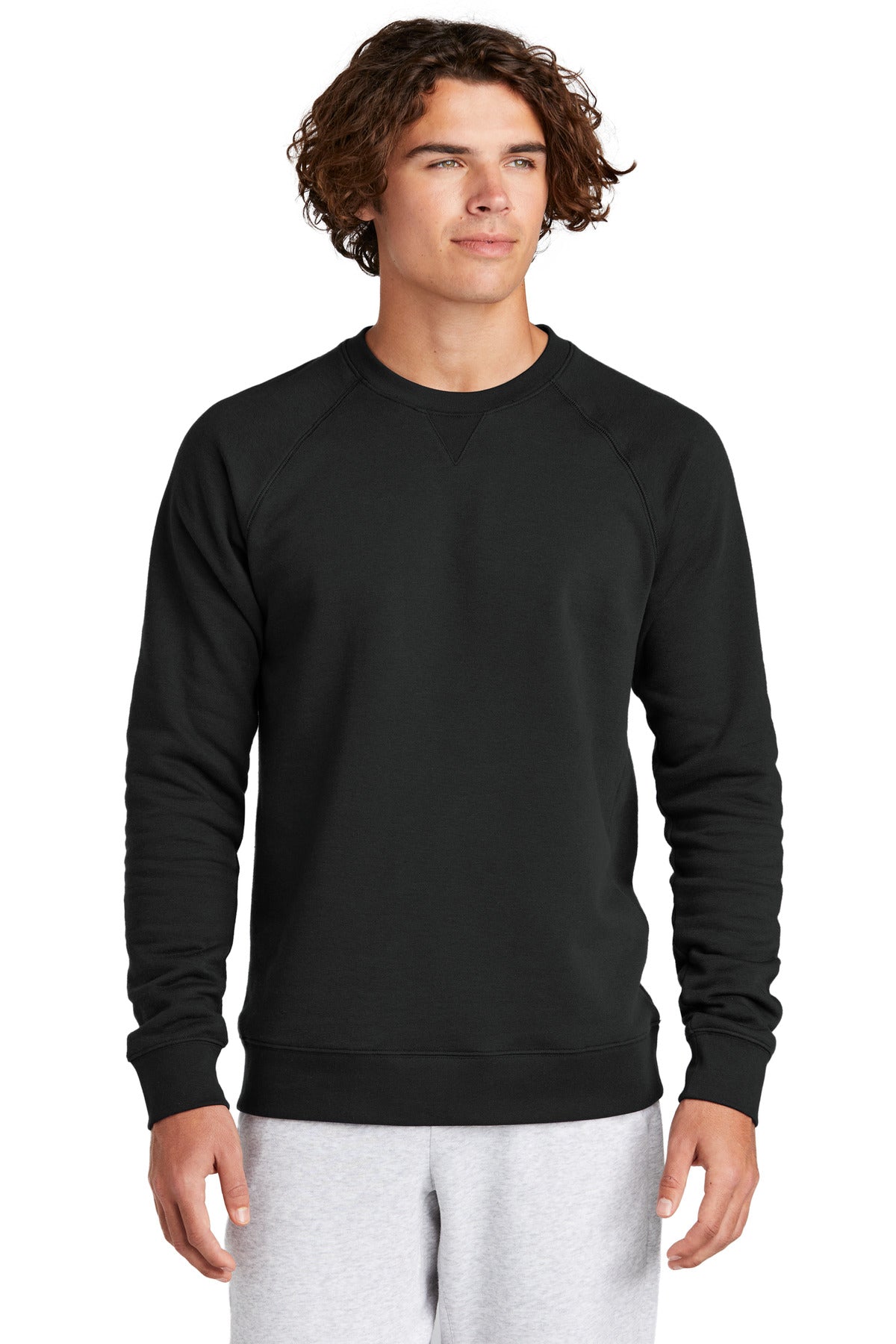Sport-Tek Drive Fleece Crewneck STF203 Black