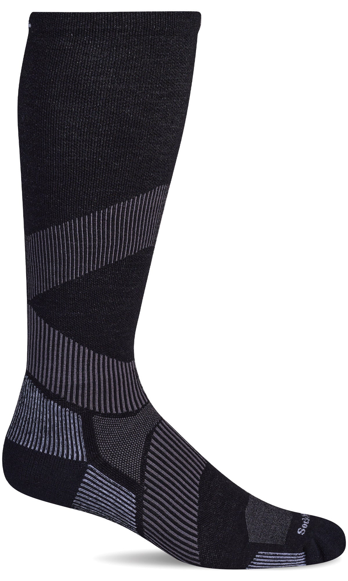 SockWell SW184M Men's Firm Graduated Compression Stabilizer II OTC Black