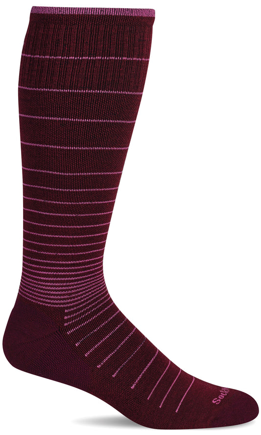 SockWell SW1W Women's Moderate Graduated Compression Circulator Cranberry