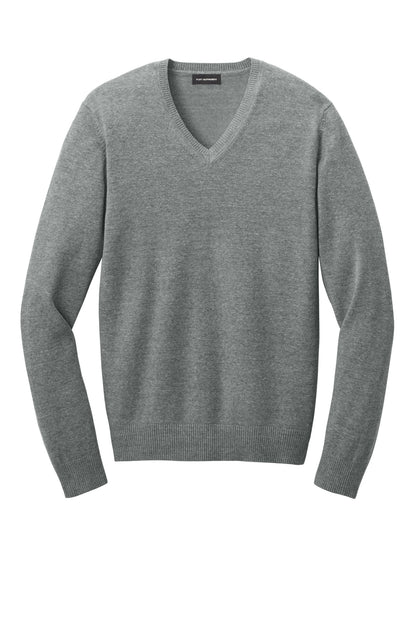 Port Authority Easy Care V-Neck Sweater SW2850 Medium Heather Grey