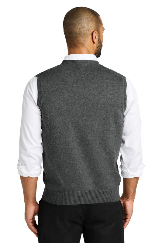 Port Authority Easy Care Sweater Vest SW2860 Charcoal Heather
