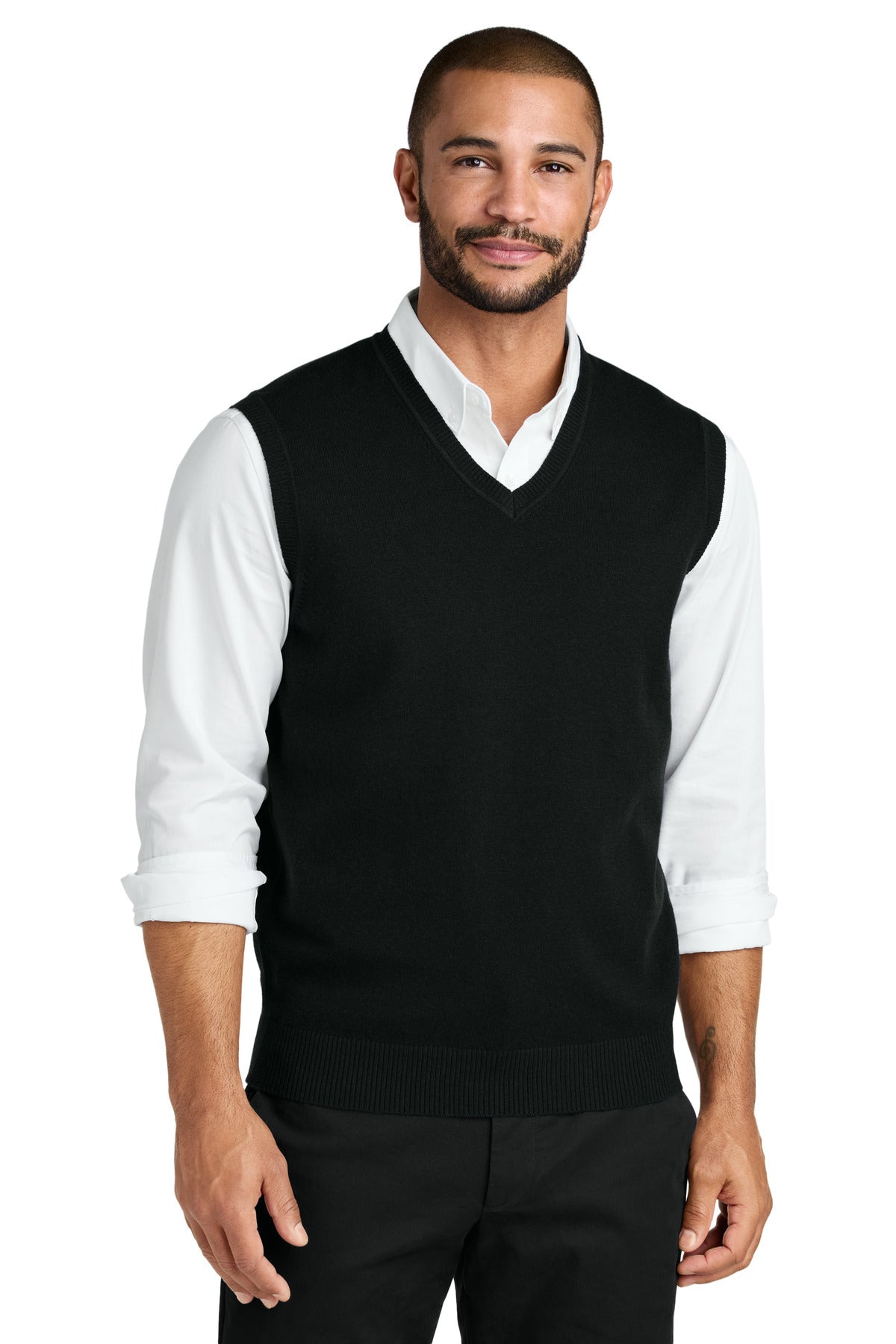 Port Authority Easy Care Sweater Vest SW2860 Deep Black