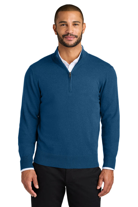 Port Authority Easy Care 1/4-Zip Sweater SW2900 Aegean Blue Heather
