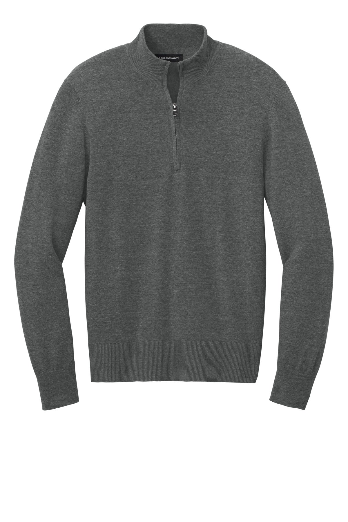 Port Authority Easy Care 1/4-Zip Sweater SW2900 Charcoal Heather