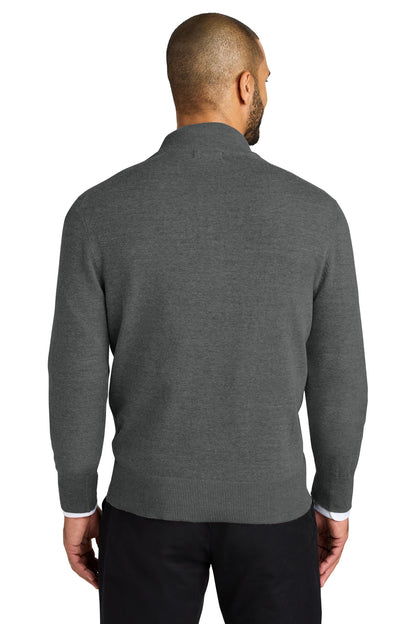 Port Authority Easy Care 1/4-Zip Sweater SW2900 Charcoal Heather