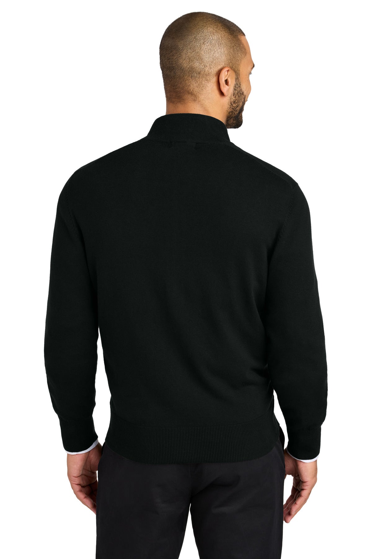 Port Authority Easy Care Full-Zip Sweater SW2901 Deep Black