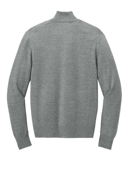Port Authority Easy Care Full-Zip Sweater SW2901 Medium Heather Grey