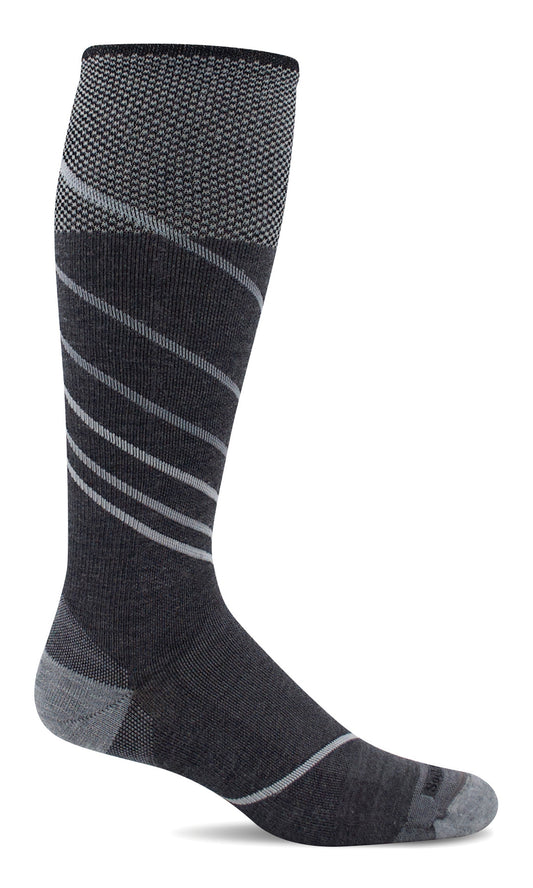 SockWell SW42M Men's Firm Graduated Compression Pulse OTC Charcoal