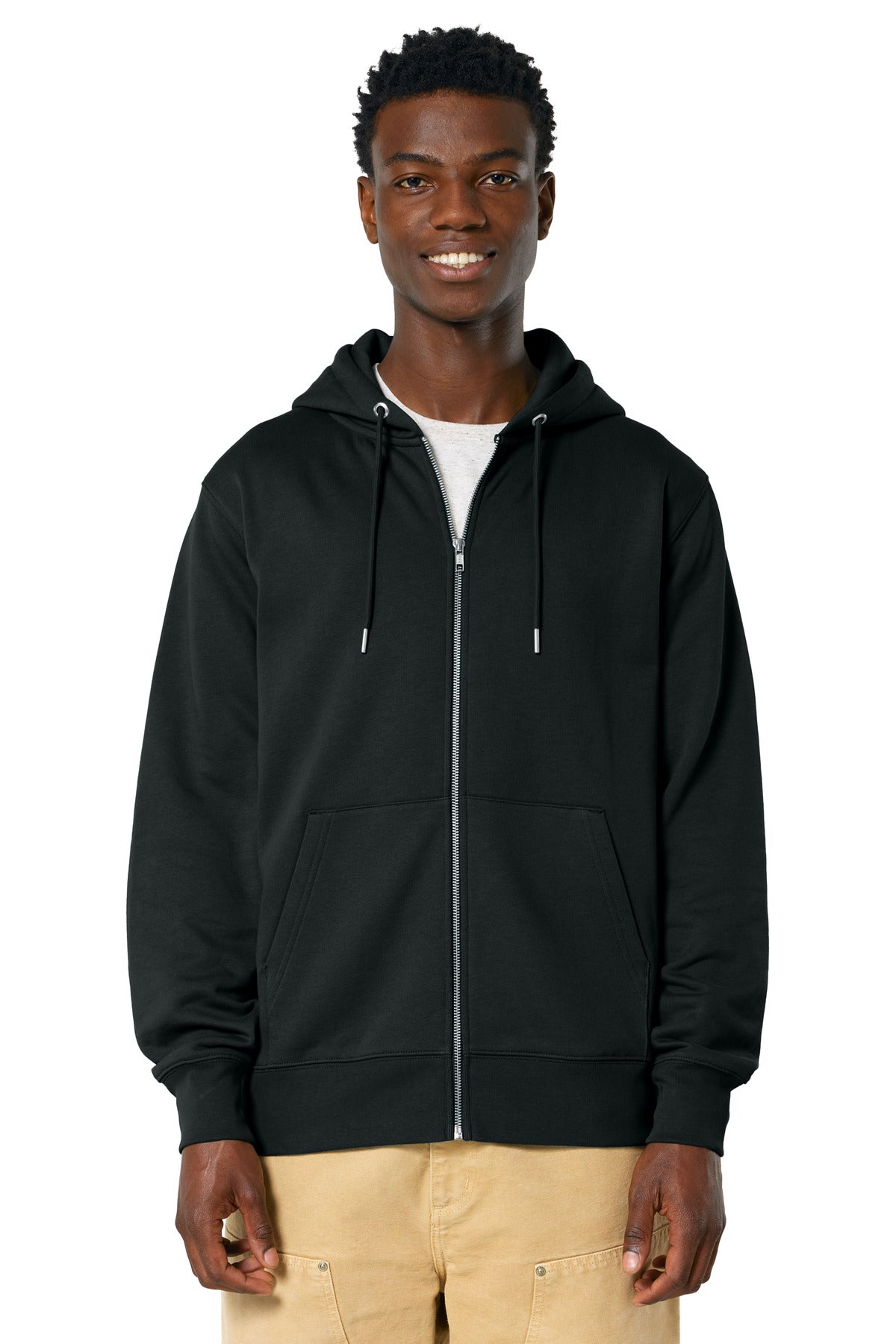 Stanley/Stella Unisex Cultivator 2.0 Full-Zip Hooded Sweatshirt SXU005 Black