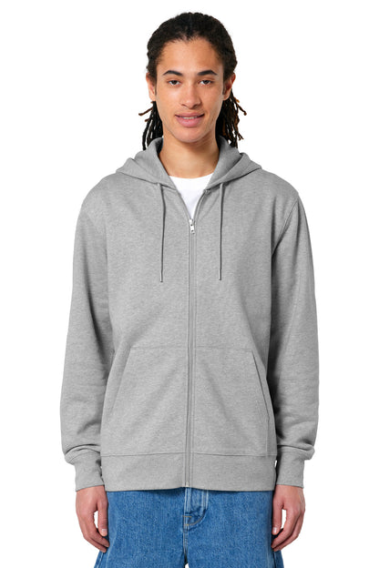 Stanley/Stella Unisex Cultivator 2.0 Full-Zip Hooded Sweatshirt SXU005 Heather Grey