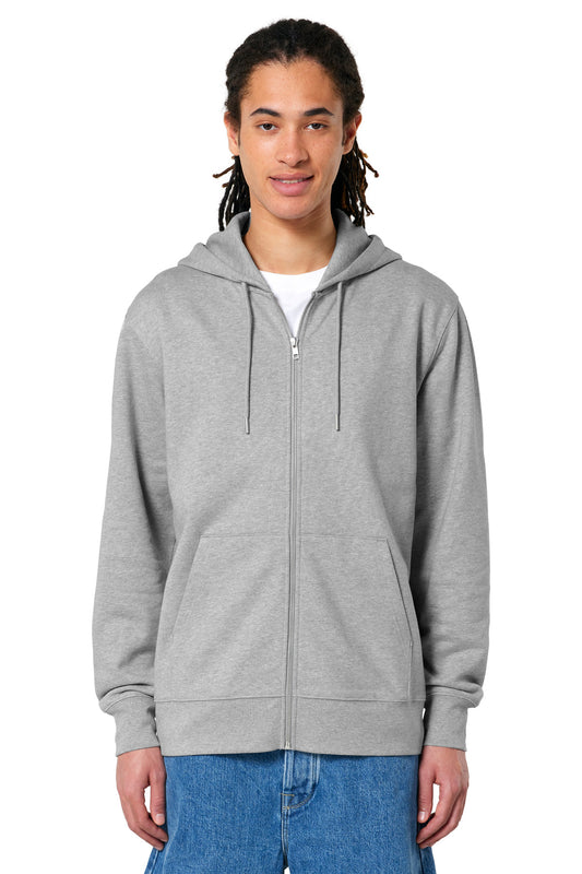 Stanley/Stella Unisex Cultivator 2.0 Full-Zip Hooded Sweatshirt SXU005 Heather Grey
