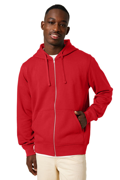 Stanley/Stella Unisex Mixer Full-Zip Hooded Sweatshirt SXU011 Red