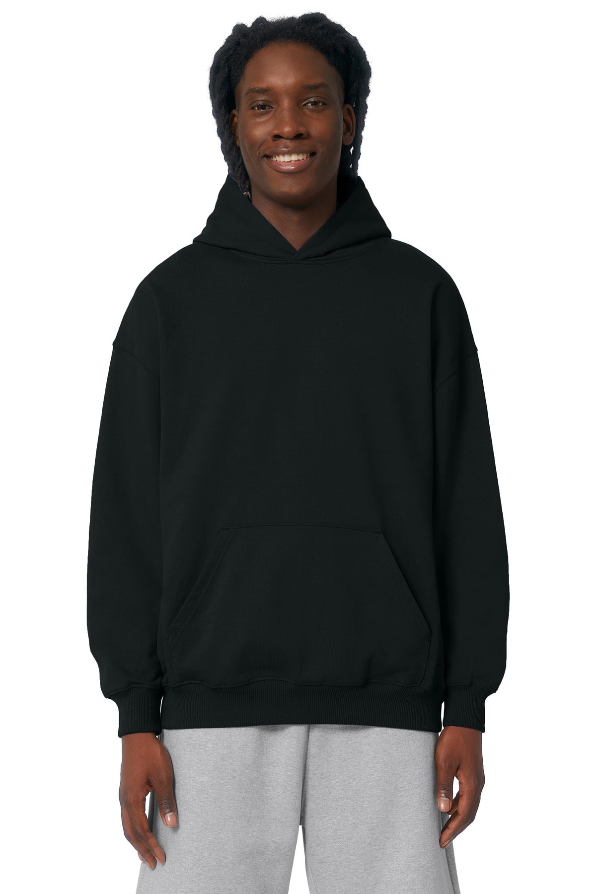 Stanley/Stella Unisex Cooper Dry Hooded Sweatshirt SXU028 Black