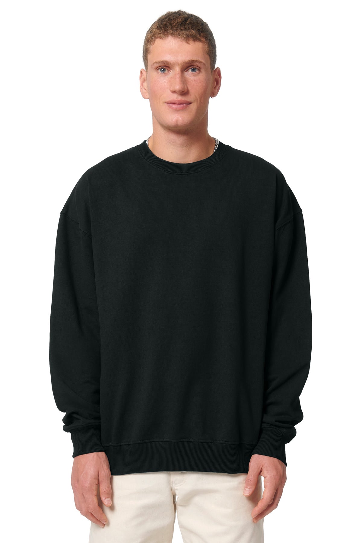 Stanley/Stella Unisex Ledger Dry Crewneck Sweatshirt SXU029 Black