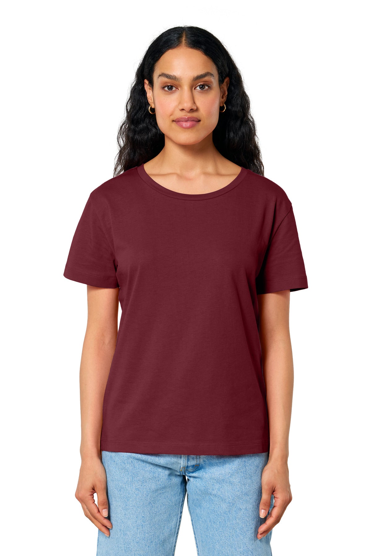Stanley/Stella Women's Stella Serena Scoop Neck Tee SXW008 Burgundy