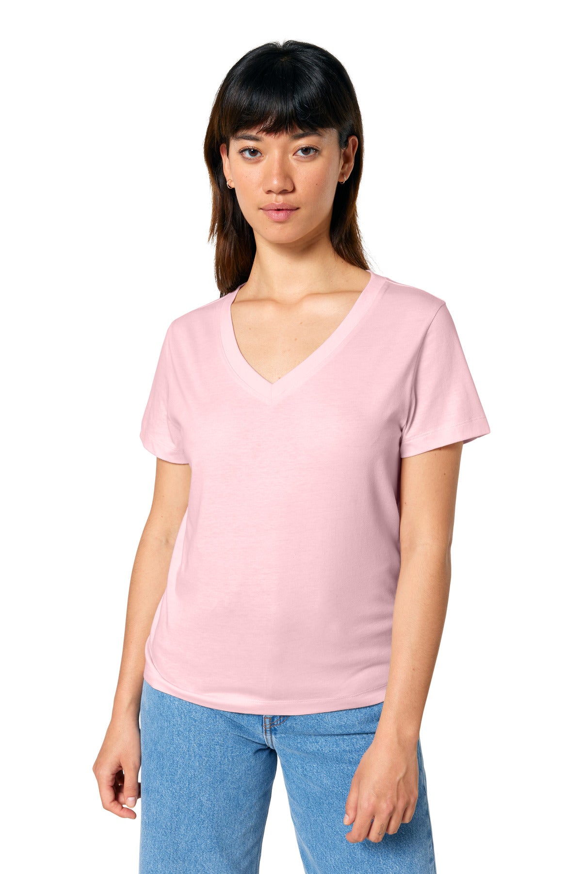 Stanley/Stella Women's Stella Isla V-Neck Tee SXW032 Cotton Pink