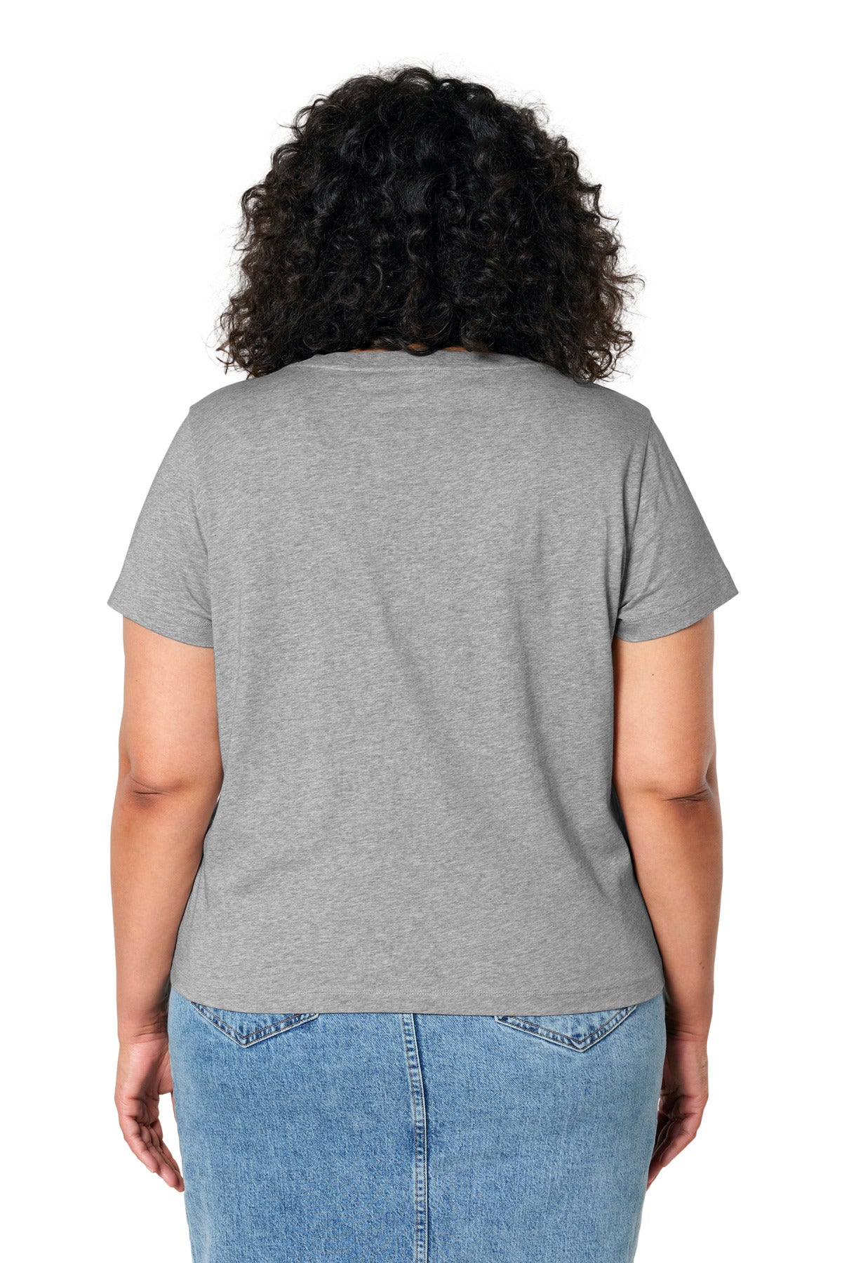 Stanley/Stella Women's Stella Isla V-Neck Tee SXW032 Heather Grey