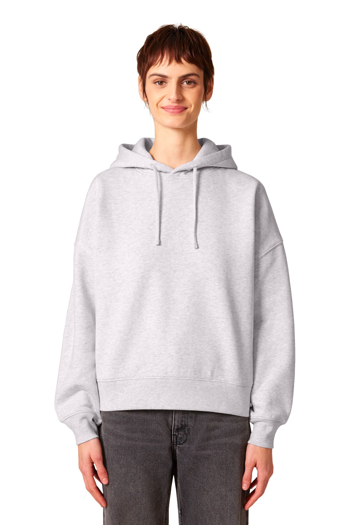 Stanley/Stella Women's Stella Nora Hooded Sweatshirt SXW035 Cool Heather Grey
