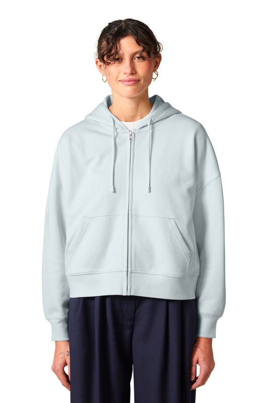 Stanley/Stella Women's Stella Ida Full-Zip Hooded Sweatshirt SXW037 Blue Ice
