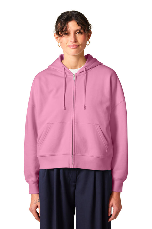 Stanley/Stella Women's Stella Ida Full-Zip Hooded Sweatshirt SXW037 Bubble Pink